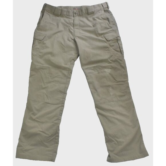 5.11 Taclite Tactical Series Men's Pants 40x34 Tan Khaki Ripstop Cargo -Flaws- - Picture 2 of 16